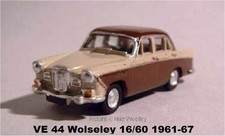 00/4mm  1:76  R PARKER VE 44,  WOLSELEY 16/60 SALOON  1961 - 71   "UNPAINTED"