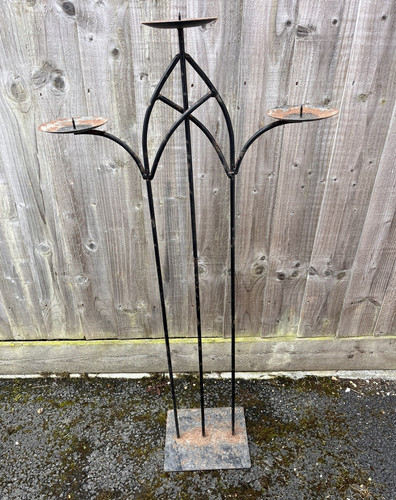 Rustic tall wrought - rustic, iron