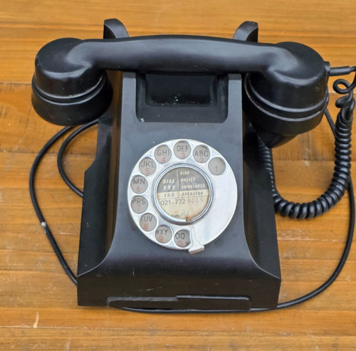 Vintage black bakelite gpo - bakelite,