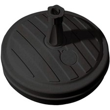 Black Parasol Base 13L Round Umbrella Holder Stand Fill Water Sand Garden Patio