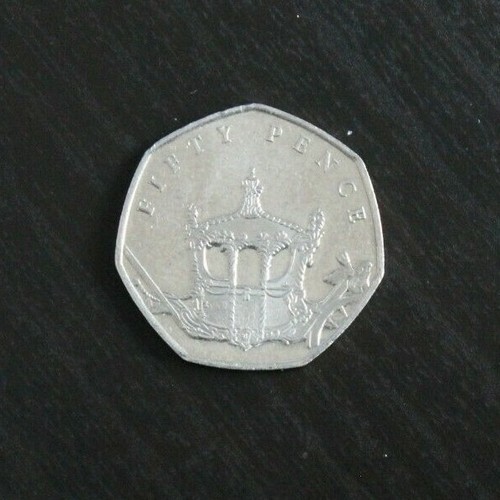 Isle man 50p sapphire - isle,