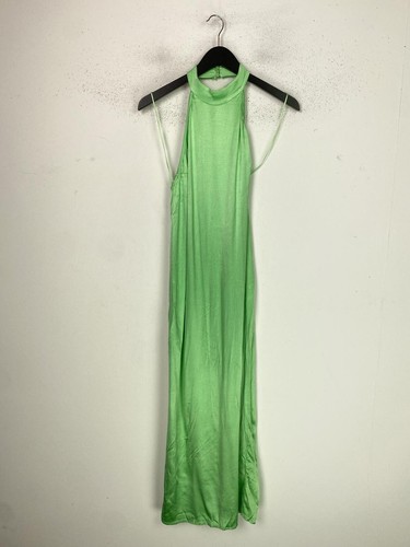 Zara green plain maxi - plain,