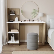 FRANCO Computer Desk Workstation 4-Tier Shelves Home Office Study Writing Table