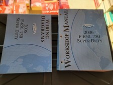 3 PCS 2006 Ford F-650 SD Workshop, Wiring Powertrain Emissions Factory Manuals