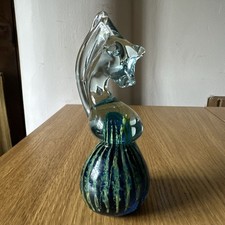 Vintage Mdina Glass Seahorse