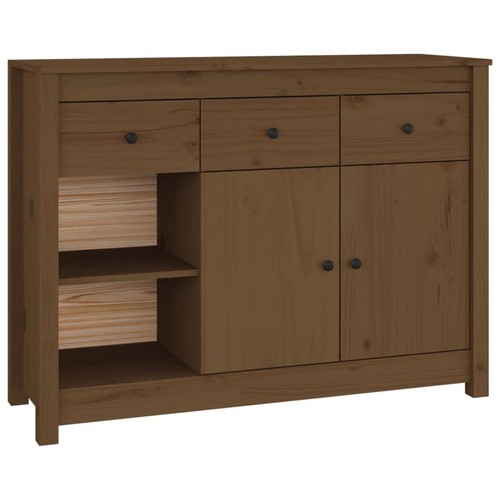 Solid wood pine sideboard - solid,