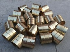 Lot of 25 PCs Solid Brass Liner Designer Collars For Wooden Walking Stick Making