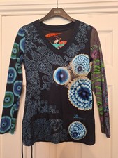 Desigual Top Long Sleeve Navy