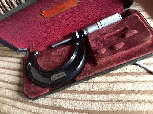 Micrometer starrett with - with, case