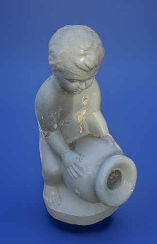 Concrete cherub child - concrete,