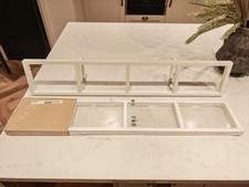 2 x IKEA Lerberg Wall Metal CD DVD Video Games Rack Shelf Shelves