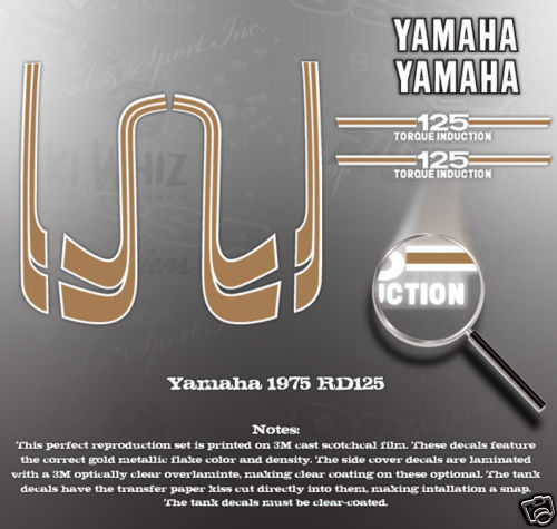 Yamaha 1975 rd125 tank - yamaha, cover