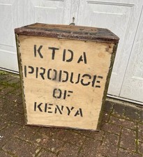 Vintage Wooden Tea Chest Crate