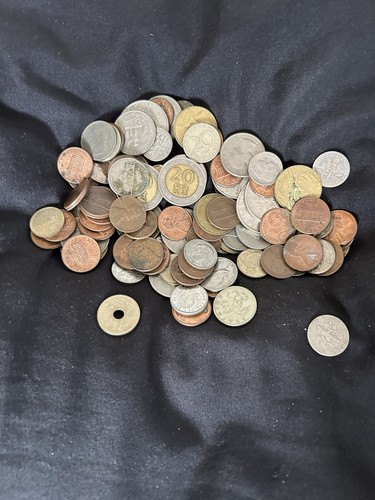 Old foreign coins - old,