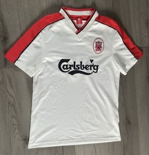Liverpool White Carlsberg 1998 Away Official Football Shirt Size Small