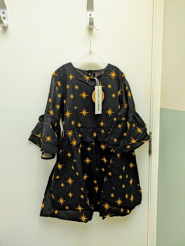 Mini rodini dress with stars - mini,