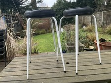 Pair Vtg Tubular Steel