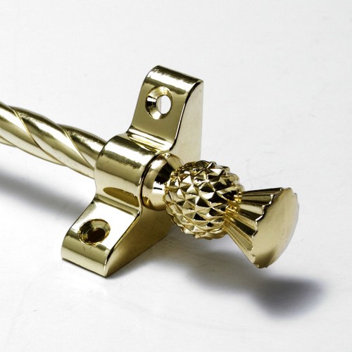 Polished brass stair - stair, rods