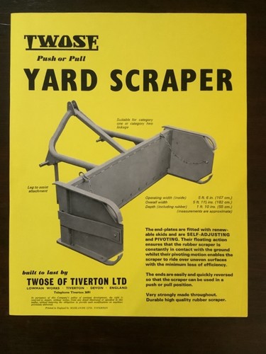 Twose yard scraper brochure - yard,