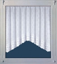 White net curtain jardiniere - white,