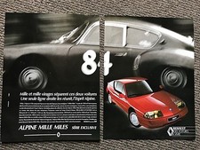 Vintage 1980s French Playboy Magazine Advert Renault Alpine GTA A610 Ad Picture
