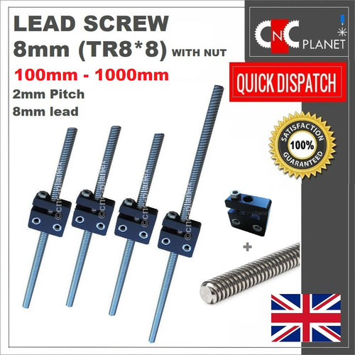 8mm leadscrew tr8 - 8mm, stainless