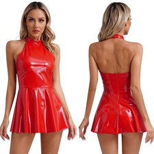 UK Women's PVC Leather Dress