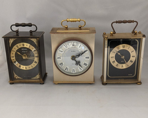 Vintage quartz carriage clocks - vintage,