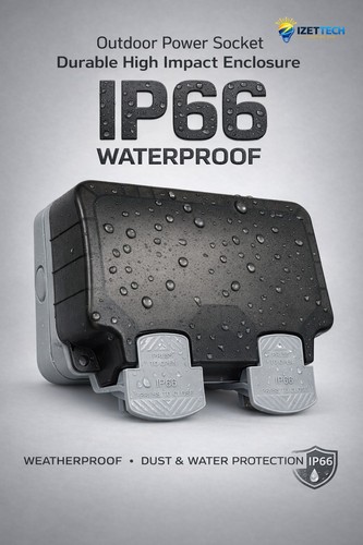 Outdoor waterproof 13a double - 13a,
