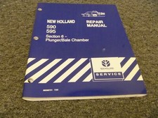New Holland 590 595 Baler Plunger Chamber Shop Service Repair Manual