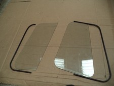 Ford Tractor Fieco Cab Parts glass pair side windows parts spares Ford Logo on