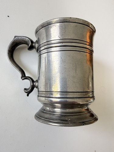 Antique victorian pewter pint - antique,