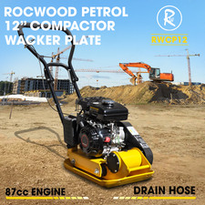 Wacker Plate Compactor Compaction RocwooD 12" 5HP 87cc Petrol Engine FREE Oil
