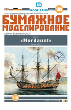 Card Paper Cut Out Model Kit Orel 189 HMS Mordaunt Frigate  Scale 1/100