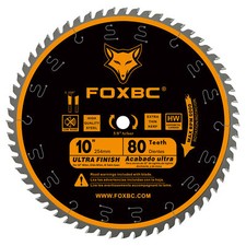 Table Saw Blade 10-Inch 80-Tooth , 5/8-Inch Arbor Ultra Finish Wood Cutting