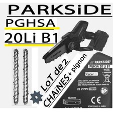 PARKSIDE lot 2 chains + sprocket for mini chainsaw PGHSA 20-Li B1 PGHSA