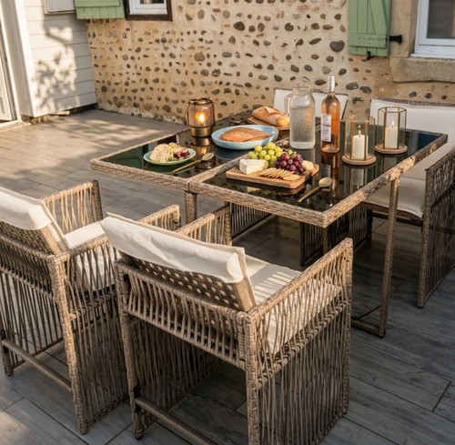 Piece beige poly rattan - piece,