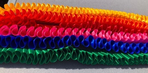 Pleated ribbon for rosettes - pleated,