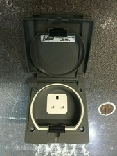 MOTORHOME & CARAVAN BULLFINCH 13A ELECTRICAL ACCESS OUTLET POINT GREY 6093/05