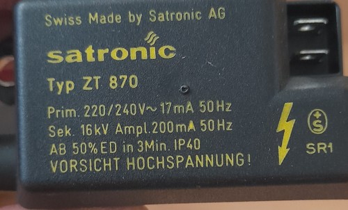 Satronic 870 ignition - satronic, zt