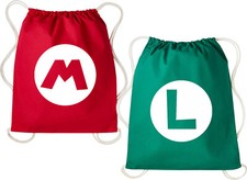Mario and Luigi Drawstring