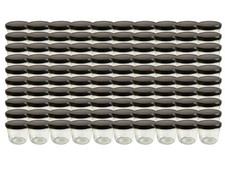 100 x tumble jars 230 ml jam jar preserving jar black mason jars 