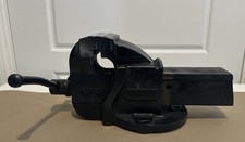 Genuine Record No 4 vice. Made in England. Jaw width 11,5 cm. - Black