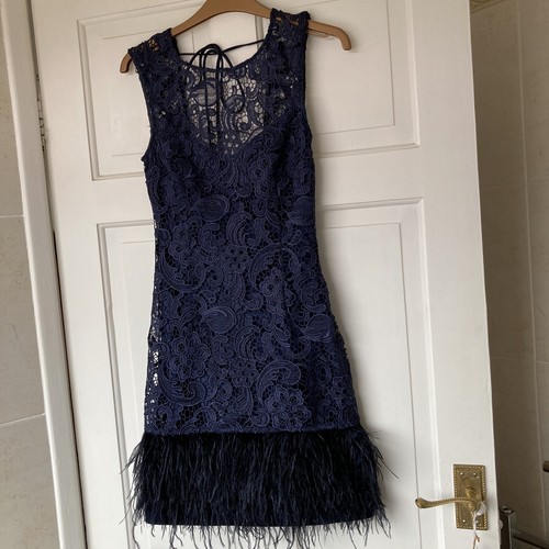 Lipsy navy lace ostrich - navy,