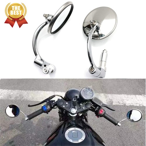 Chrome round motorcycle - chrome, 7/8"
