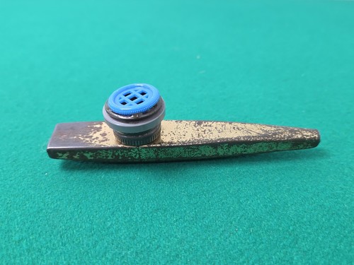Vintage metal tin mirliton - tin,
