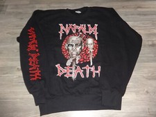 Napalm Death Sweatshirt Crew Neck Death Metal Grindcore Insect Warfare **