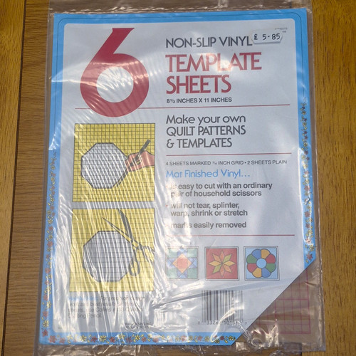Non slip vinyl template sheets - template,
