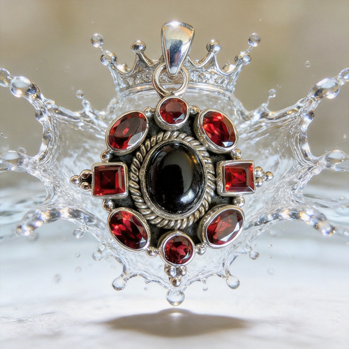 Gorgeous sterling silver onyx - sterling,