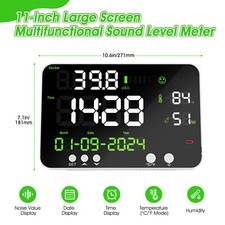 LED Digital Sound Level Meter 30~130db Noise Detector Decibel Meter Wall Mounted
